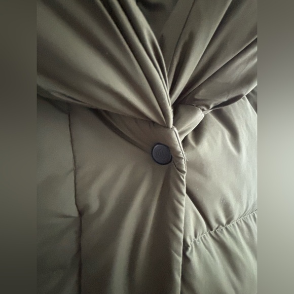 Lauren Ralph Lauren Oversized Pillow Hood Collar Quilted Down Jacket Coat Loden - Picture 4 of 7
